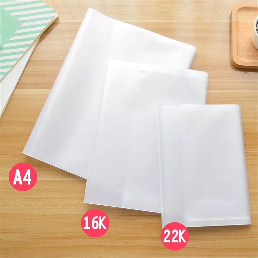 10-Pack Book Covers Clear Ultra-Thin -Anti-Scratch, Fits A4/Letter Sizes, for Textbooks/Notebooks - School Supplies/Home/Office