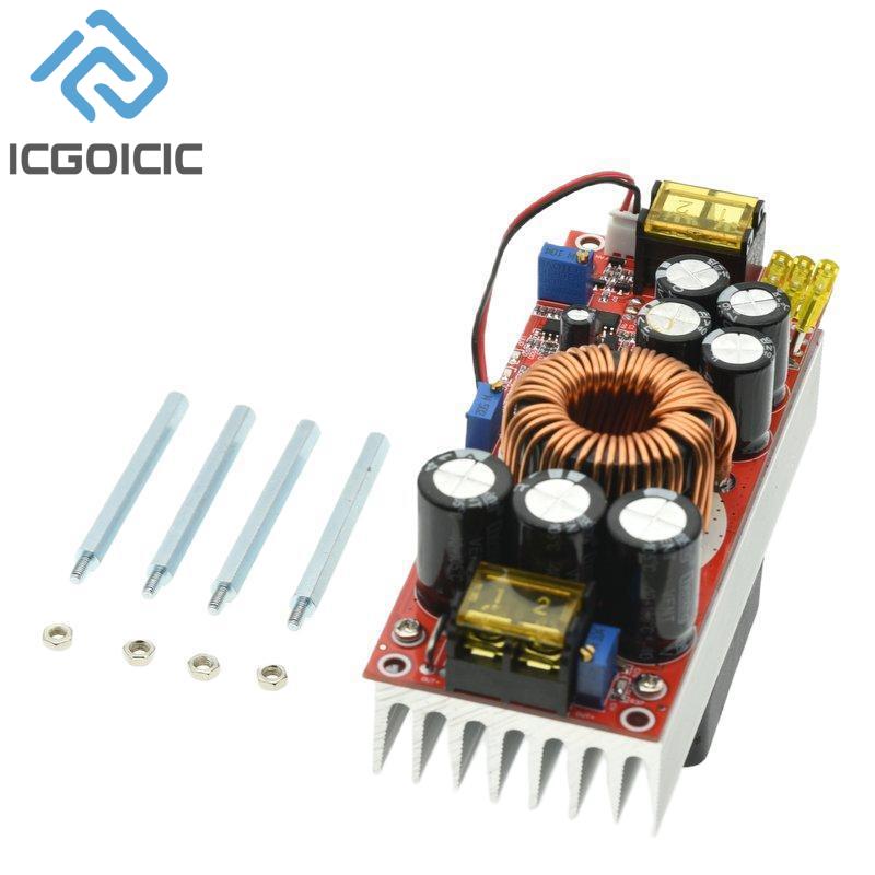 1800W 40A DC-DC Boost Converter Step Up Voedingsmodule 10-60V Naar 12-90V Verstelbare spanning Lader