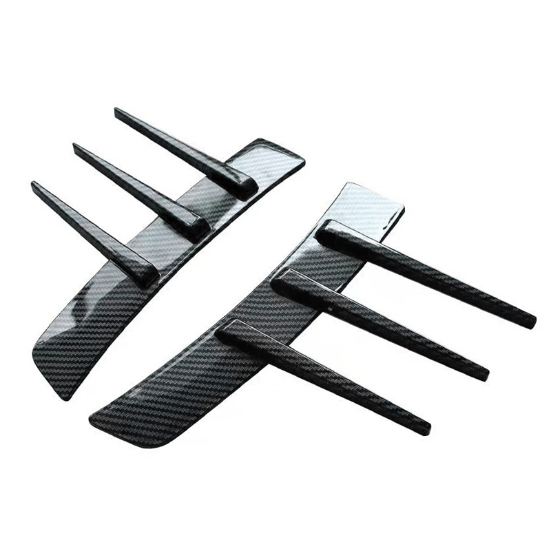 車修正されたリーフパネル模擬サメのエラ側面ボディトリムステッカー 22.5 センチメートル衝突防止車のステッカーの取り付け外装