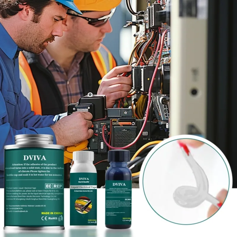 Insulation Paste Sealant Liquid Electrical Tape Suitable Fix Line Glue for Wires Cables Home Liquid Insulation Adhesives Sealer