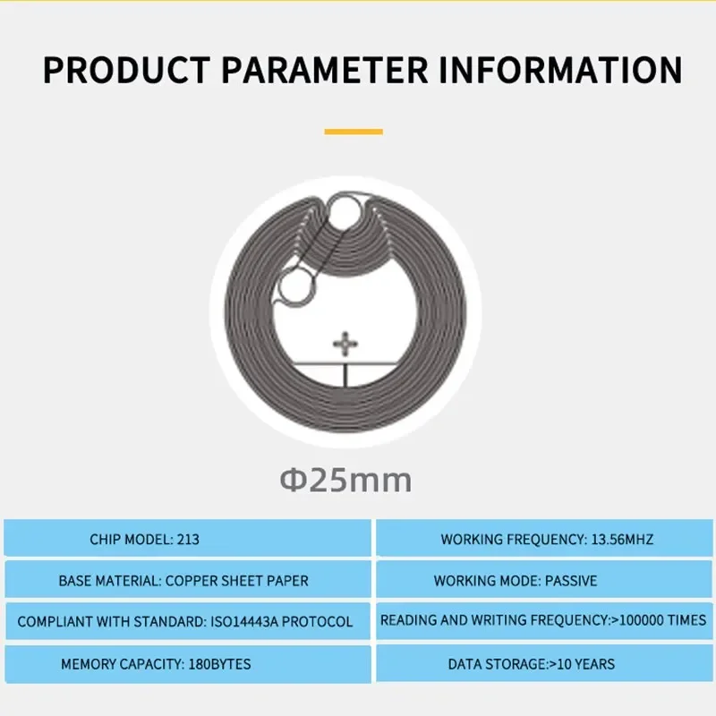 10 STKS NFC Tag Nfc213 Label 213 Stickers Tags Badges Etiket Sticker 13.56 mhz Voor Huawei Delen Ios13 Persoonlijke Automatisering Snelkoppelingen