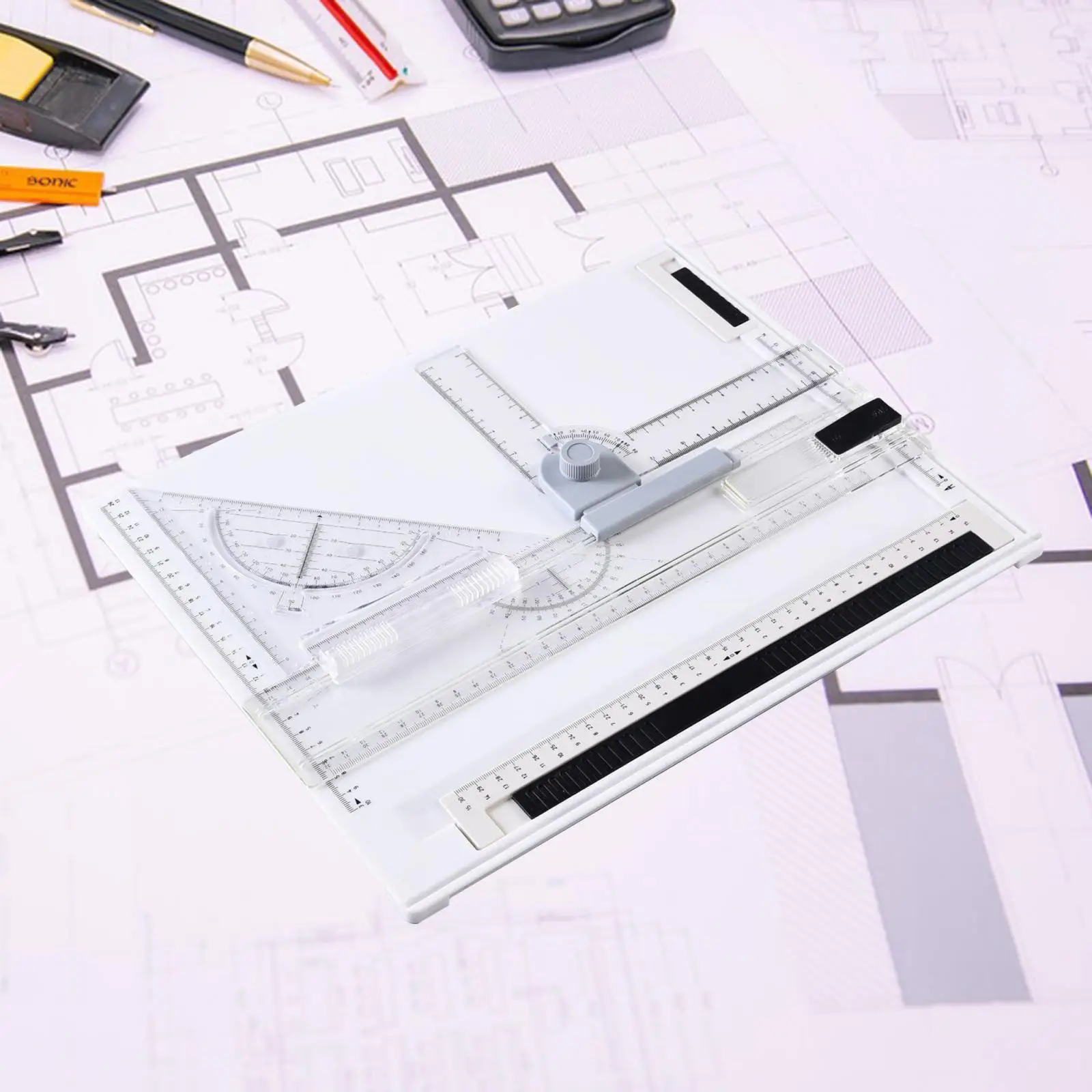 A4 Drawing Board Drafting Table Graphic Architectural Sketch Board Adjustable Angle Metric Drafting Table Drawing Board Table