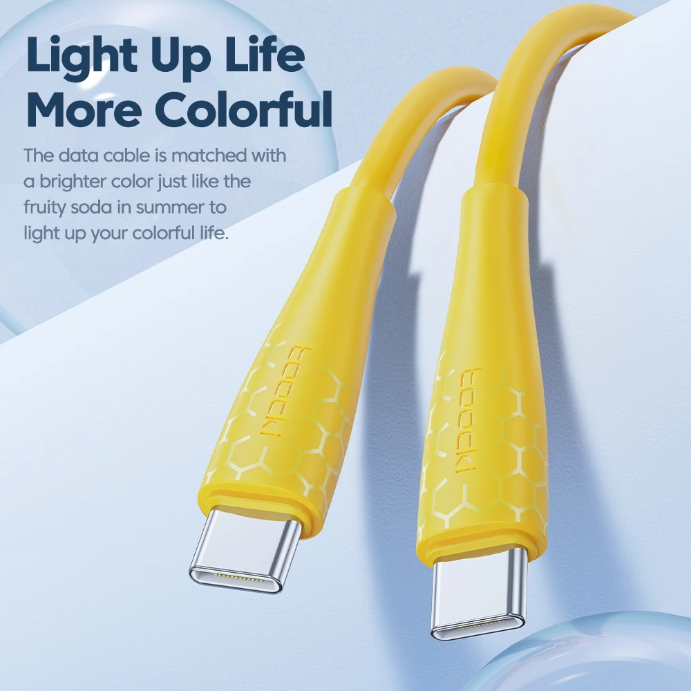 Toocki 100W USB C To Type C Cable For Xiaomi 13 12 240W PD3.1 Fast Charging Charger Cord Type -C Cable For Realme Samsung S23