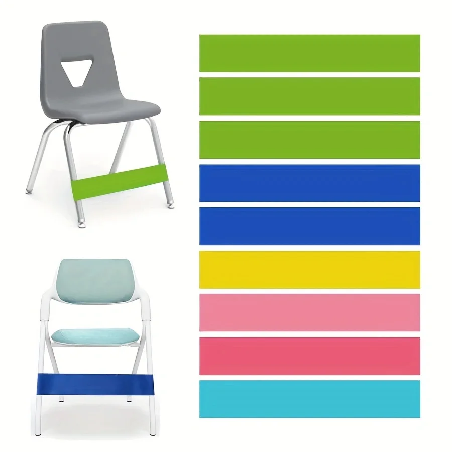 1-teiliges elastisches Spannband für reizbare Füße, Stressabbau-Band für Stuhlbeine im Klassenzimmer, geeignet für Studenten, Klassenzimmer, Büro