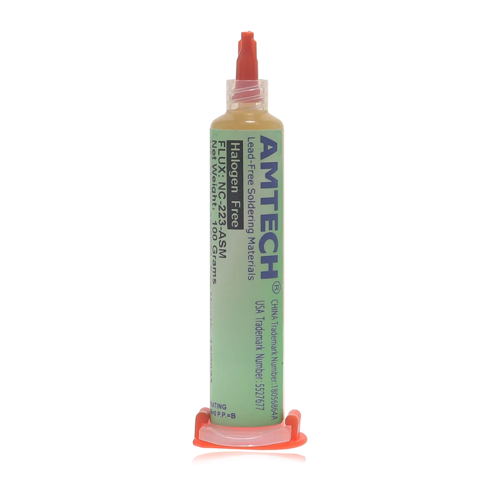 AMTECH NC-223-ASM BGA PCB 노클린 솔더 페이스트 용접 고급 오일 플럭스 그리스, 10cc 납땜 수리 도구, 100% 정품