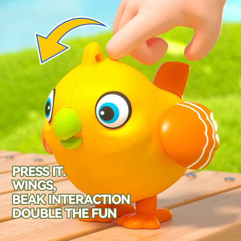 Multifunktions-Vogeluhr für Kinder, klanggesteuerte Induktion, Lernspielzeug, Kinder, Geschenk, Ai, interaktives Cartoon, wiederholte Vögel