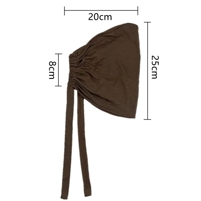 Gorros interiores ajustables, gorro elástico de Color sólido, Hijab Modal, capó musulmán, bufanda interior, accesorios de moda para mujer