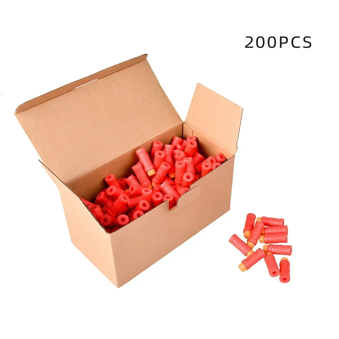 ลูกดอก3วงแหวนรูปไม้ไผ่200ชิ้นสำหรับ Emitter Soft bullet Gun อุปกรณ์เสริมปืนโฟมกระสุนของเล่นกลางแจ้งสำหรับเด็ก
