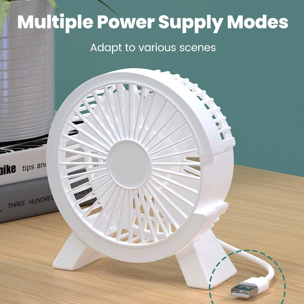 Mini USB wiederaufladbarer Tischventilator, tragbarer USB-kleiner Ventilator, Ventilator für Studentenwohnheim, Computer, Sommer-Gadget, Heimschreibtisch, Büro