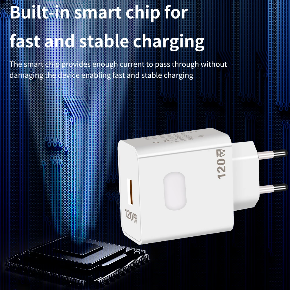 120 ワット GaN USB 急速充電急速充電器 3.0 タイプ C ケーブル 10A 携帯電話の充電器 Huawei 社 Xiaomi 15 14 Oneplus 壁の充電器