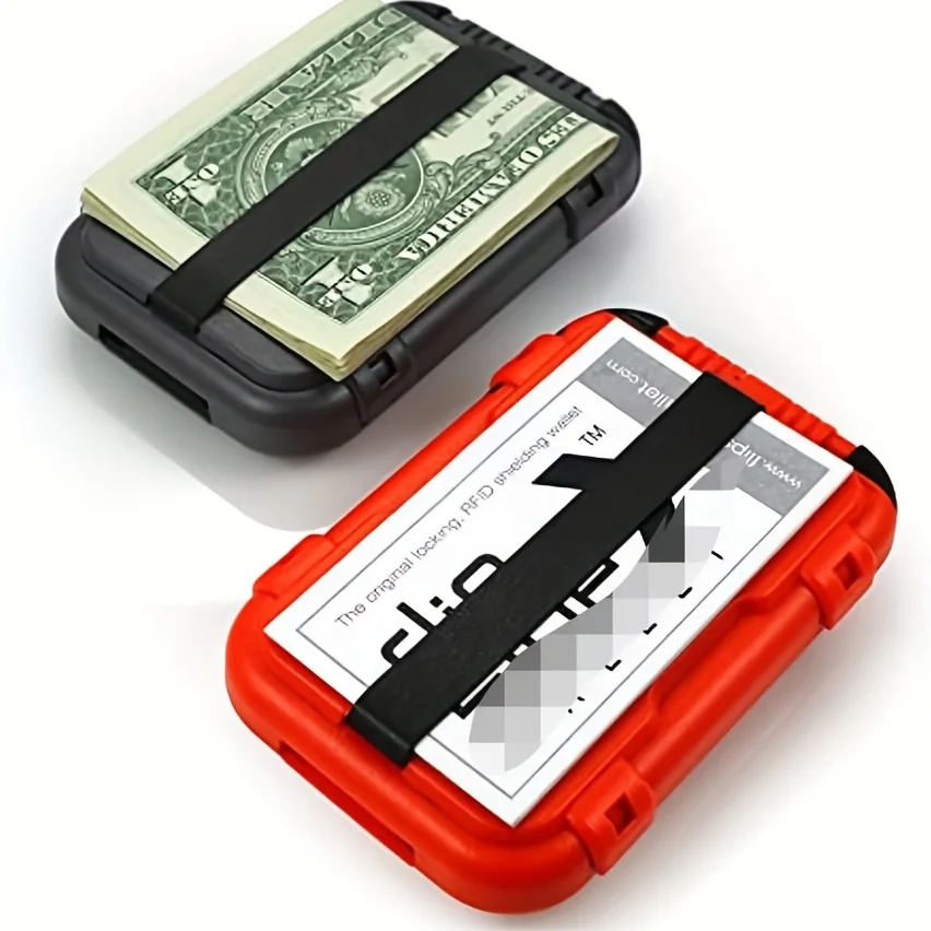 โลหะ ID Bank ผู้ถือบัตรเครดิตกระเป๋าสตางค์ Anti RFID Blocking Minimalist กระเป๋าสตางค์ผู้ชาย Ultra Thin อลูมิเนียมคลิปกระเป๋าผู้ถือเงินสด