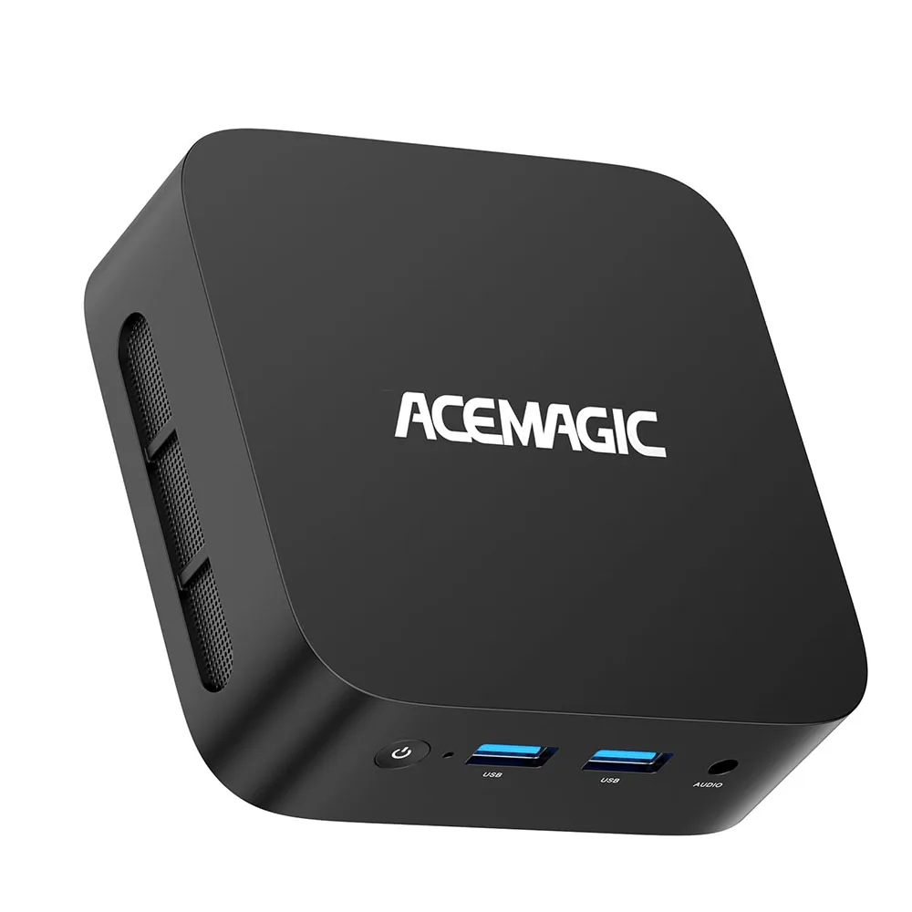 ACEMAGICIAN V1 Mini PC 12th Gen Alder Lake N97 Mini PC 16GB DDR4 512GB M.2 SSD Mini komputer z W11 Pro RJ45 4K HDMI+DP WiFi 5