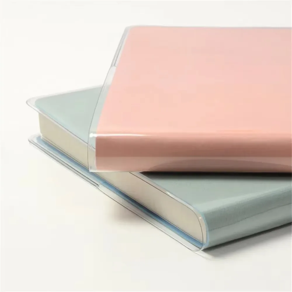 Manchon de protection Transparent en PVC imperméable pour carnet de notes A6 A5, planificateur, livre, journal intime, couverture de protection, fournitures de bureau