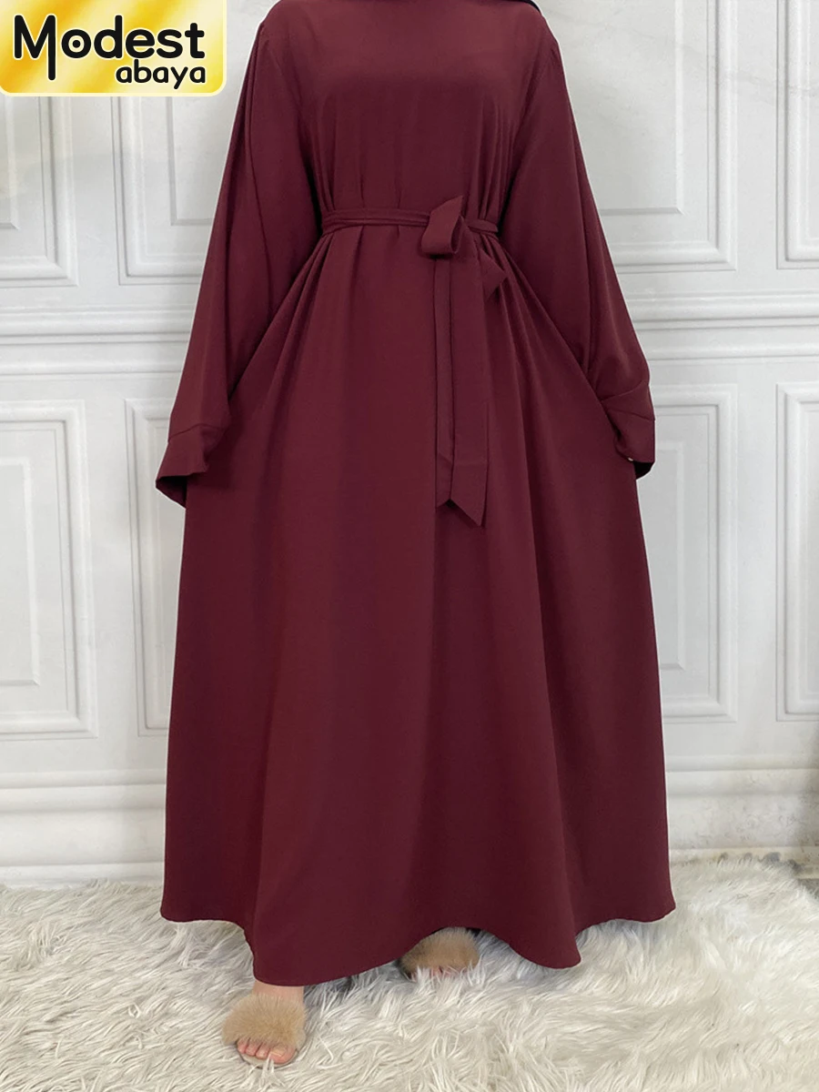Skromna Abaya Ramadan Musulman De Mode Maxi Robe Turcja Kaftan Islamska Odzież Muzułmańska Dla Kobiet Hidżab Sukienka Caftan Vestidos