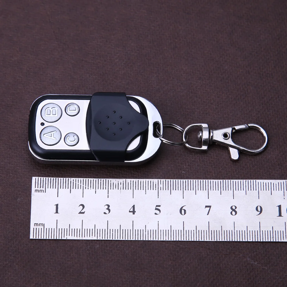 5Pc Metal Push Button Remote Control Transmitter ABCD / Lock Unlock 4Button 433MHz Universal 4 Buttons Garage Door Opener Remote