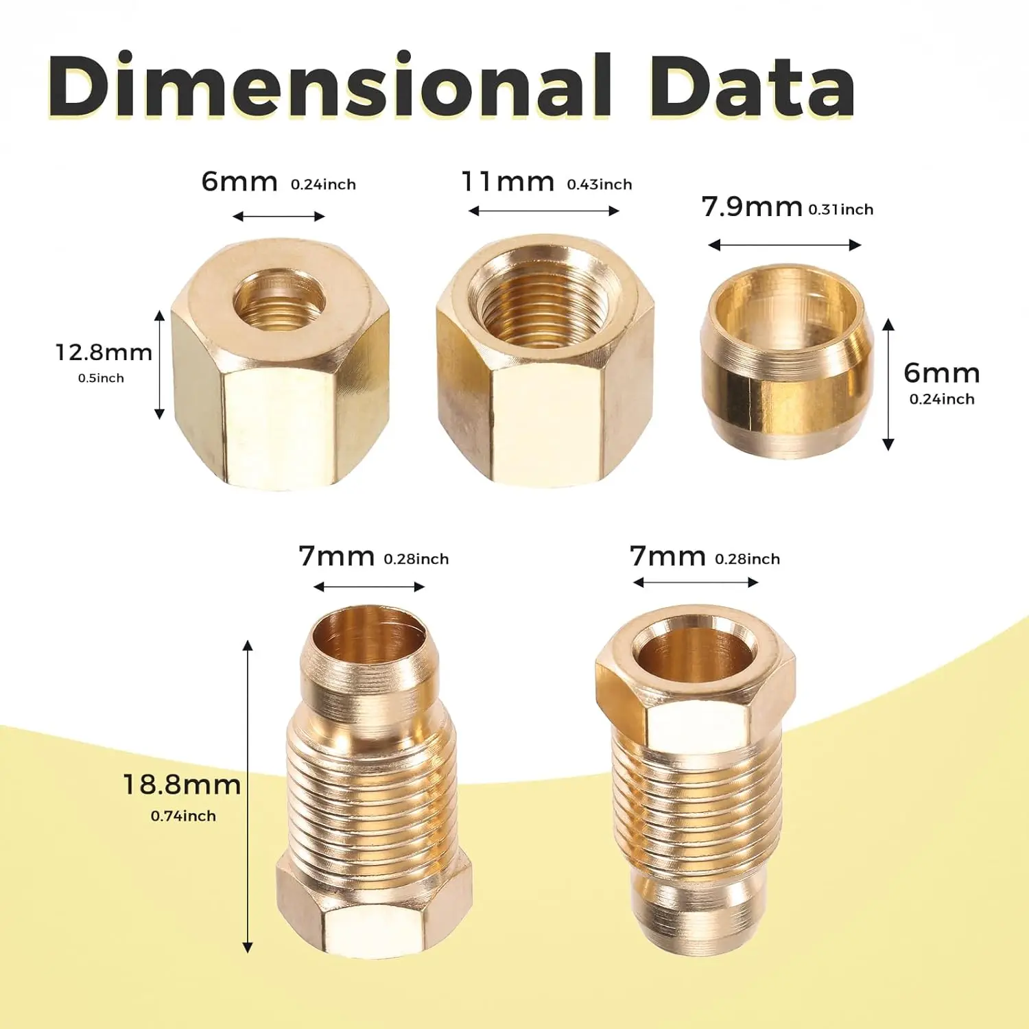 Tubo piloto de 1/4 "OD con accesorios, compresión de línea Flexible de acero inoxidable de 36 pulgadas, tuerca macho hembra M10x1, aparatos de Gas propano