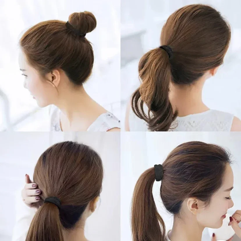 30/50/100 unids/lote, bandas para el cabello de colores mezclados para niña, lazos básicos para el cabello, diadema elástica, accesorios para el cabello para mujer, soporte para cola de caballo
