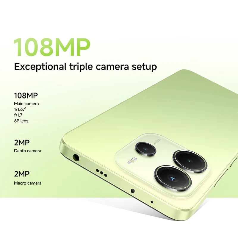 【Brand+】รุ่นทั่วโลก Xiaomi Redmi Note 14 MediaTek Helio G99-Ultra กล้อง 108MP AI แบตเตอรี่ 5500mAh หน้าจอ AMOLED 6.67 นิ้ว 120Hz