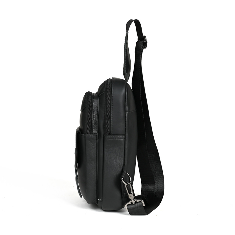 Mode Luxus Multifunktions-Brusttasche für Männer große Kapazität Echt leder männliche Schulter Umhängetasche Outdoor Tactial Bagpack Bolsa