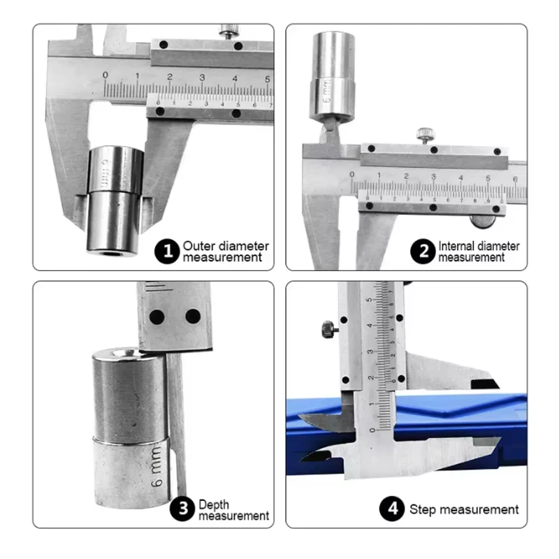 Carbon steel precision measurement professional industrial vernier caliper four-meter precision measuring tools