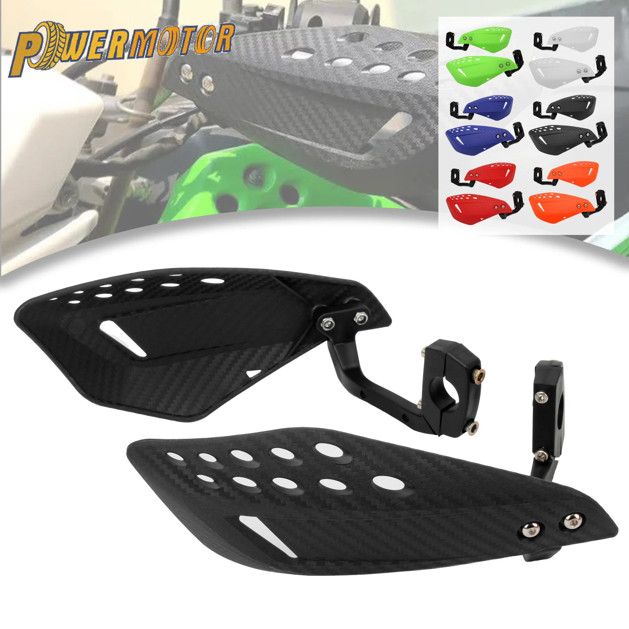 Protetor de mão para motocicleta, protetor de mão para motocross, 7/8 ''22mm, para ktm, kawasaki, yamaha, atv, universal, dirt bike, acessórios enduro