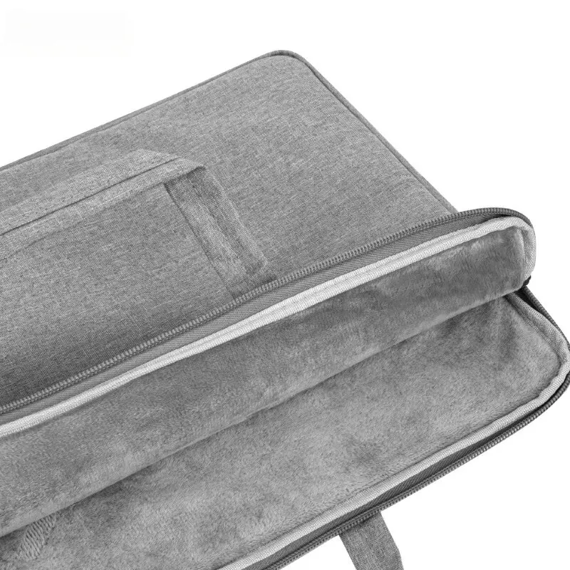 Bolsa tote para laptop com forro interno de veludo grosso à prova d'água e absorvente de choque adequado para laptops Macbook Pro 13 14 15 polegadas