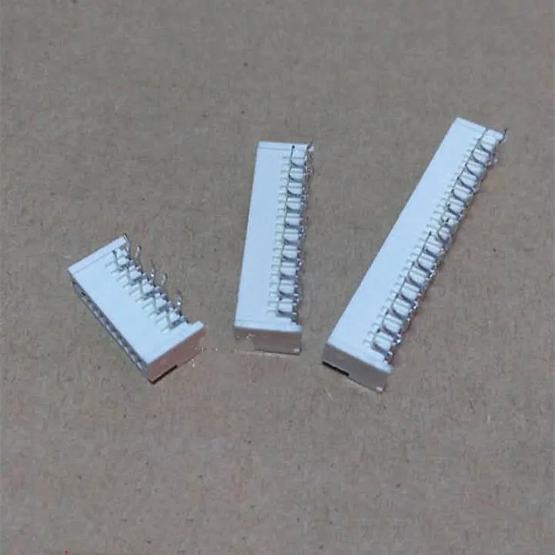 10PCS 1.25mm Pitch Single-sided Contact FFC/FPC Flexible Flat Cable Socket Right-angle Plug/Pin Unlocked FPC Connector