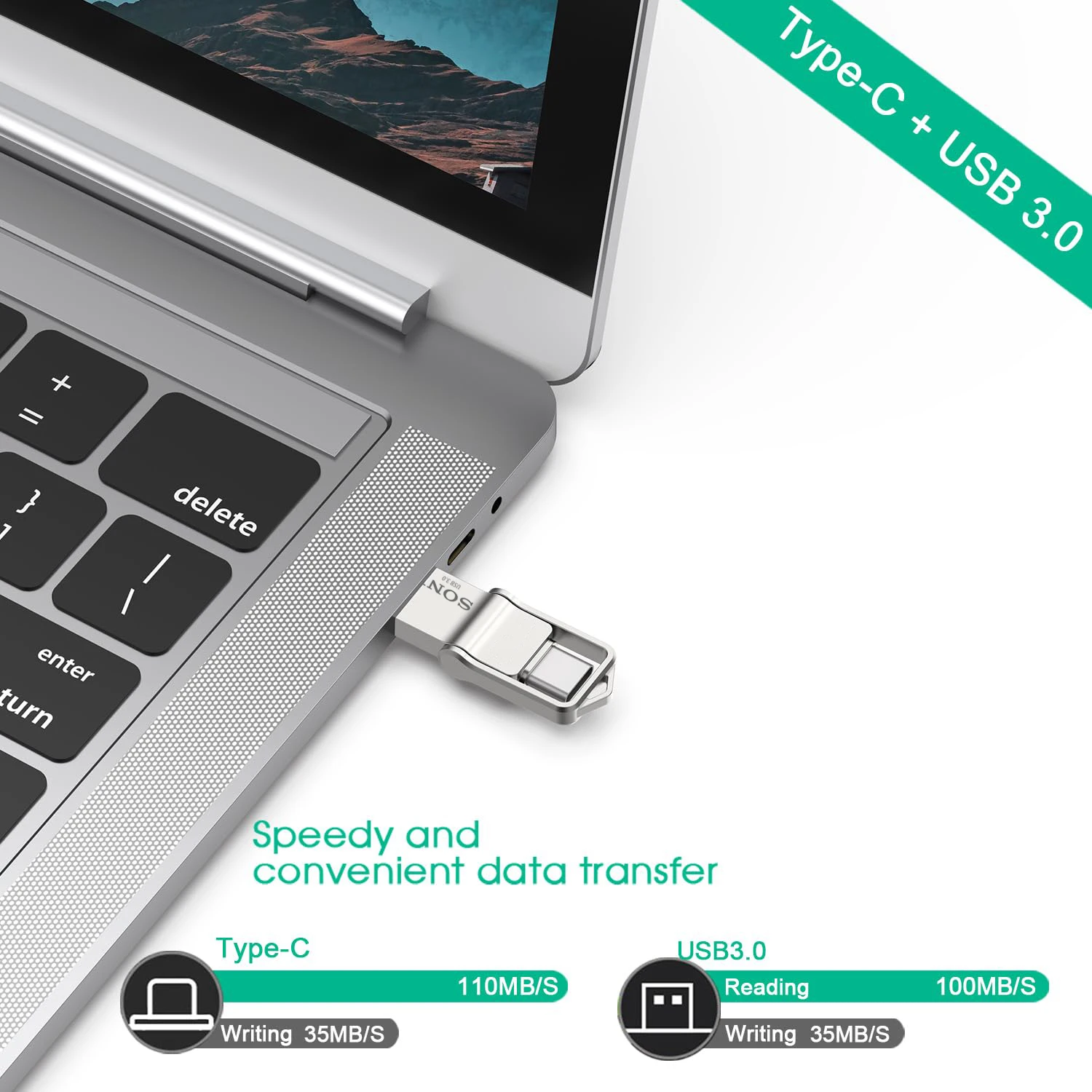 SONY Mini PenDrive 2TB USB Type C OTG Flash Drive High Speed 1TB Metal Pendrive 512GB 256GB Portable Memoria USB Stick For Phone