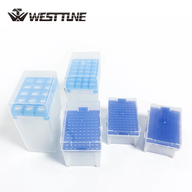 Westtune Lab 10ul/200ul/1ml/5ml/10ml Plastic Pipettor Tip Box  For Experiment Pipette Tip Holder Box Micropipette Plastic Box