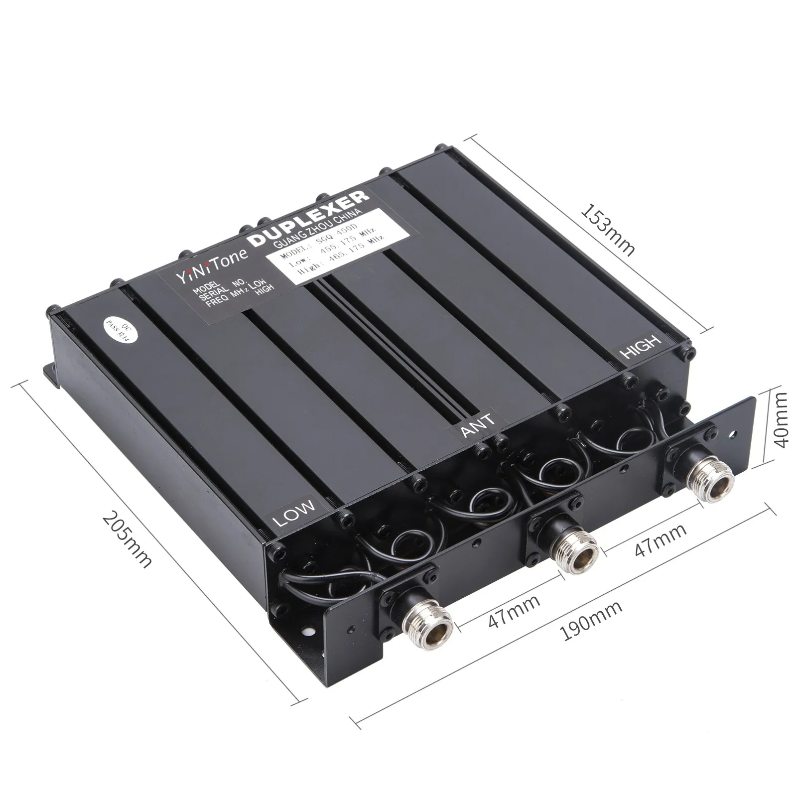 SGQ-450D 6 Hohlraum n Stecker 50w UHF400-470MHz anpassbare Frequenz tragbare Duplexer