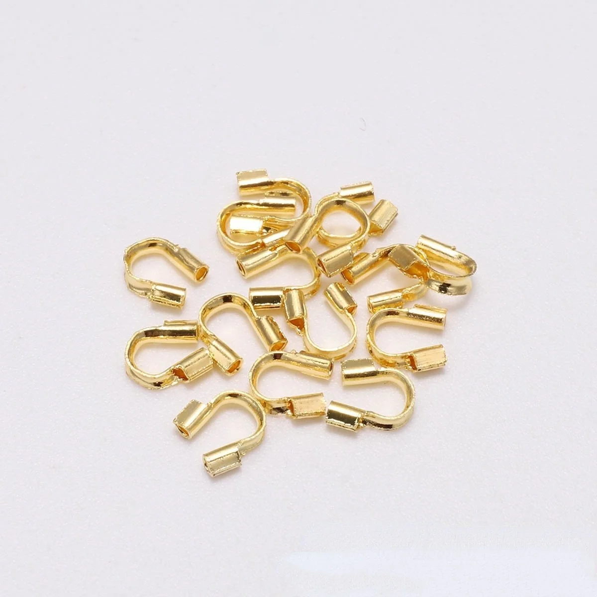 30-100pcs 4.5x4 มม.ป้องกันสายไฟลวด GUARD Guardian ป้องกันลูป U รูปร่างอุปกรณ์เสริม Clasps สําหรับเครื่องประดับทํา
