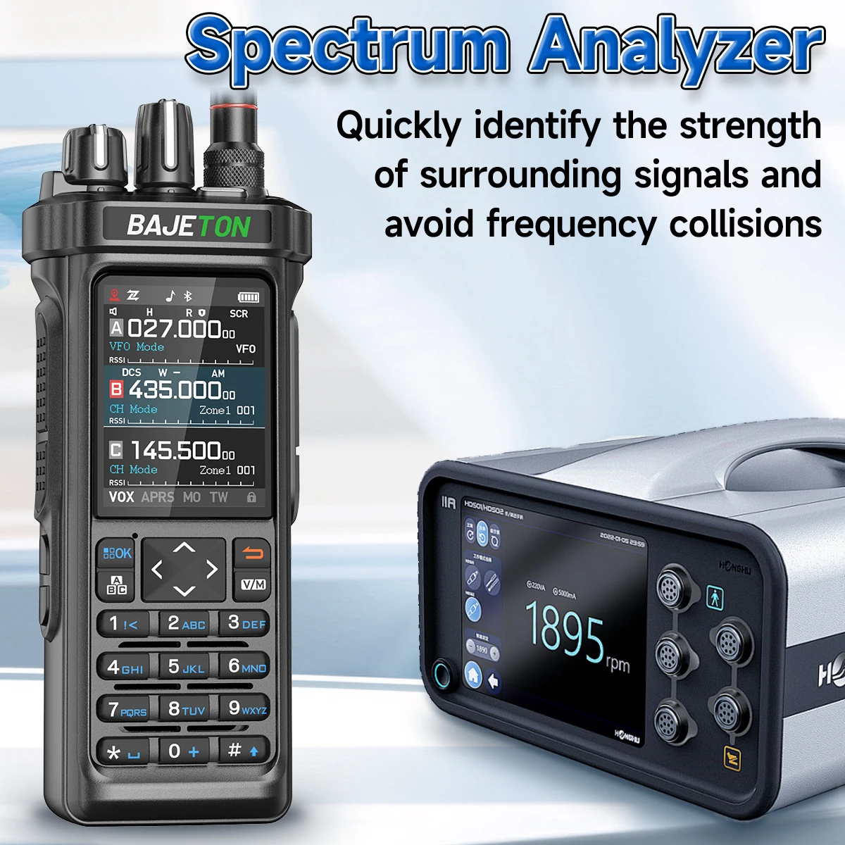 BAJETON BJ-9000 GPS APRS Walkie Talkies 10W CB 27Mhz CB/SSB/HF programación Bluetooth NOAA onda corta para RT-950PRO RT-950 Radio