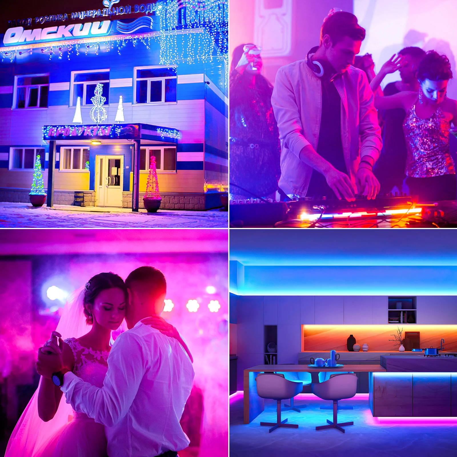 Yiflamefly 80W LED Wall washer Light Bar 336LEDs SMD RGBW Stage Lights 7000lm Oświetlenie zewnętrzne na imprezę Yard Garden Building