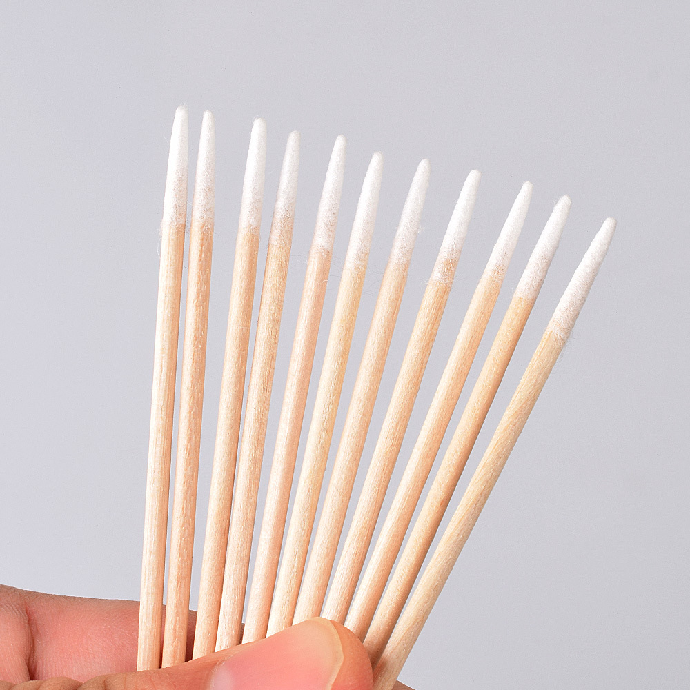 Pointy Tip Cotton Swab for Manicure Nail Art Tool Embroidered Tattoo Swab Eyebrow Tattooing Tool Thin Cotton Swab For Cleaning