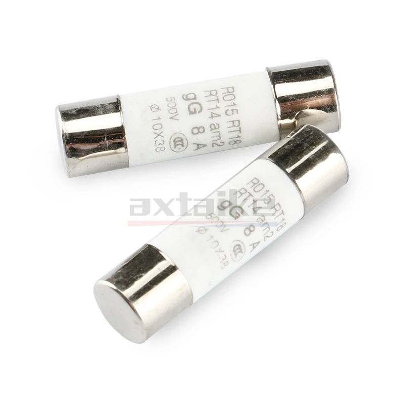 5PCS 10*38 มม.ฟิวส์เซรามิค 0.5A 1A 2A 3A 4A 5A 6A 8A 10A 16A 20A 25A 32A 40A 500V 500mA RO15 R015 RT18 RT14 Am2 380V 10 × 38