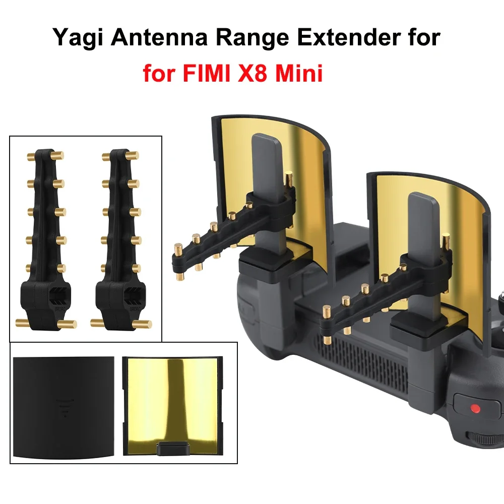 Antena Yagi para FIMI X8 Mini/X8 SE/Mavic 2 Pro Zoom amplificador de señal extensor de rango para controlador inteligente extensión de señal de Dron