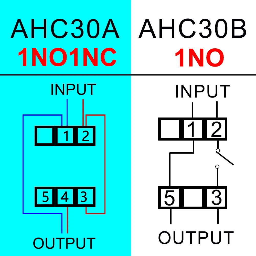 AHC30A New Type 30A Din Rail 2 wire Weekly 7 Days Programmable Digital TIME SWITCH Relay Timer Control AC 12V 24V 110V 220-240V