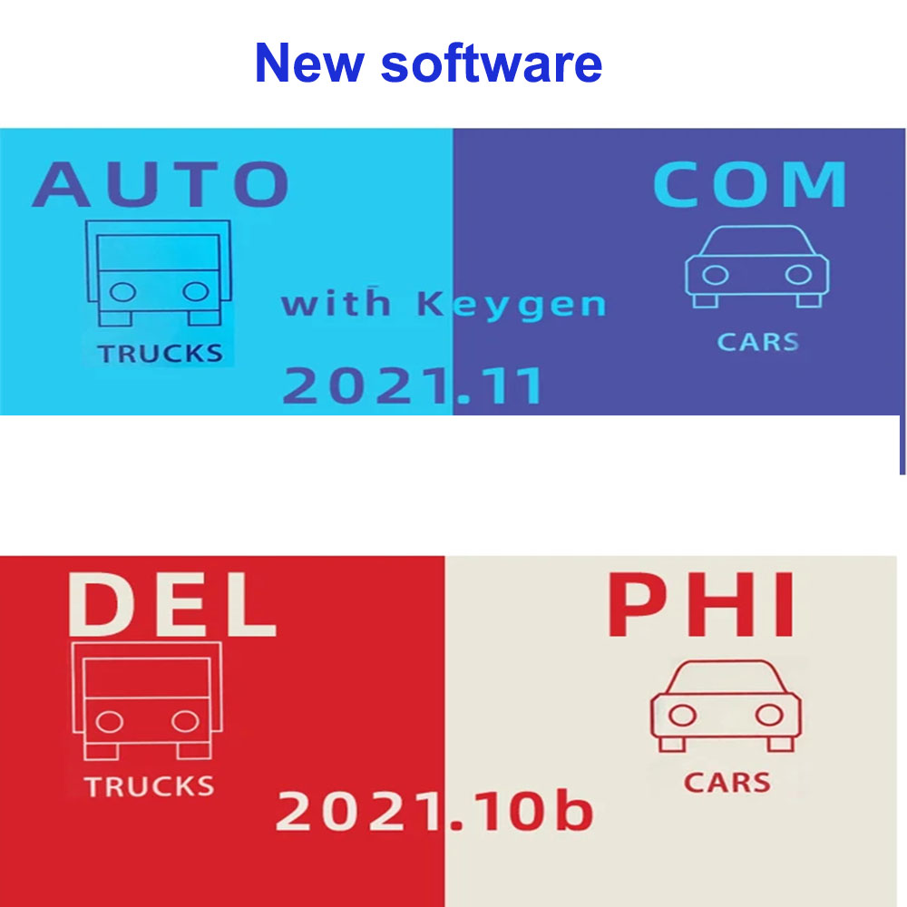 2023 El más nuevo Delphis 2021.10b con software keygen DS 150 Autocoms 2021.11 Codificaciones OBD2 Herramienta de diagnóstico Compatible con Bluetooth