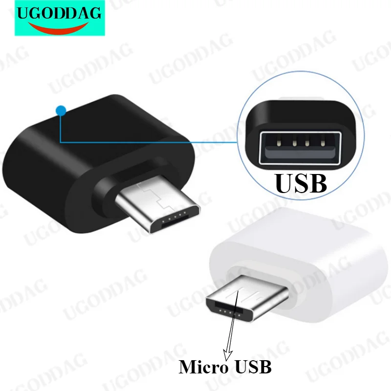 Convertidor Micro USB a USB para tableta PC Android Usb2.0 Mini Cable OTG adaptador USB OTG adaptador convertidor Micro hembra