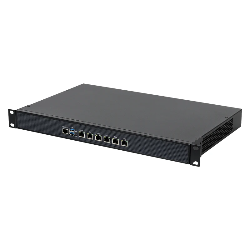1U Rack Firewall Appliance Intel Core i5-6200U 6300U 8250U 6x Intel 82574L/82583V/i226V Gigabit Ethernet Маршрутизатор Windows Linux OS