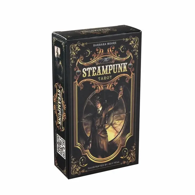 ร้อน 400 สไตล์ไพ่ทาโรต์ Oracle Golden Art Nouveau แม่มดสีเขียว Universal Celtic Thelema Steampunk Tarot Board Deck เกม