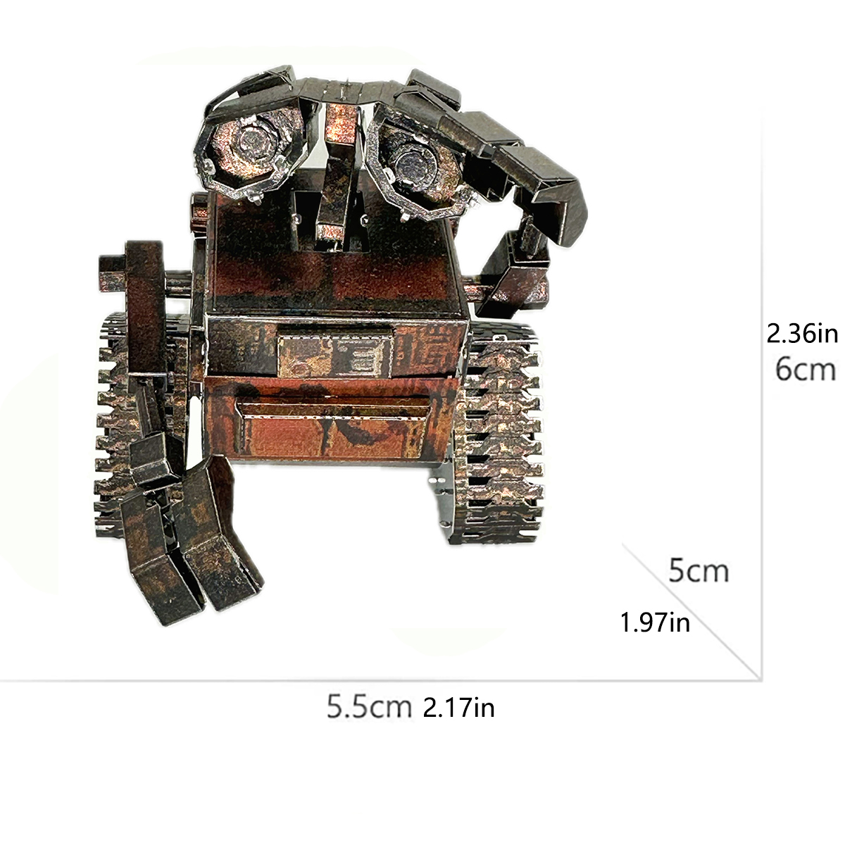 robot 3D metalen puzzel DIY modelbouwpakket volwassen speelgoed verjaardagscadeau