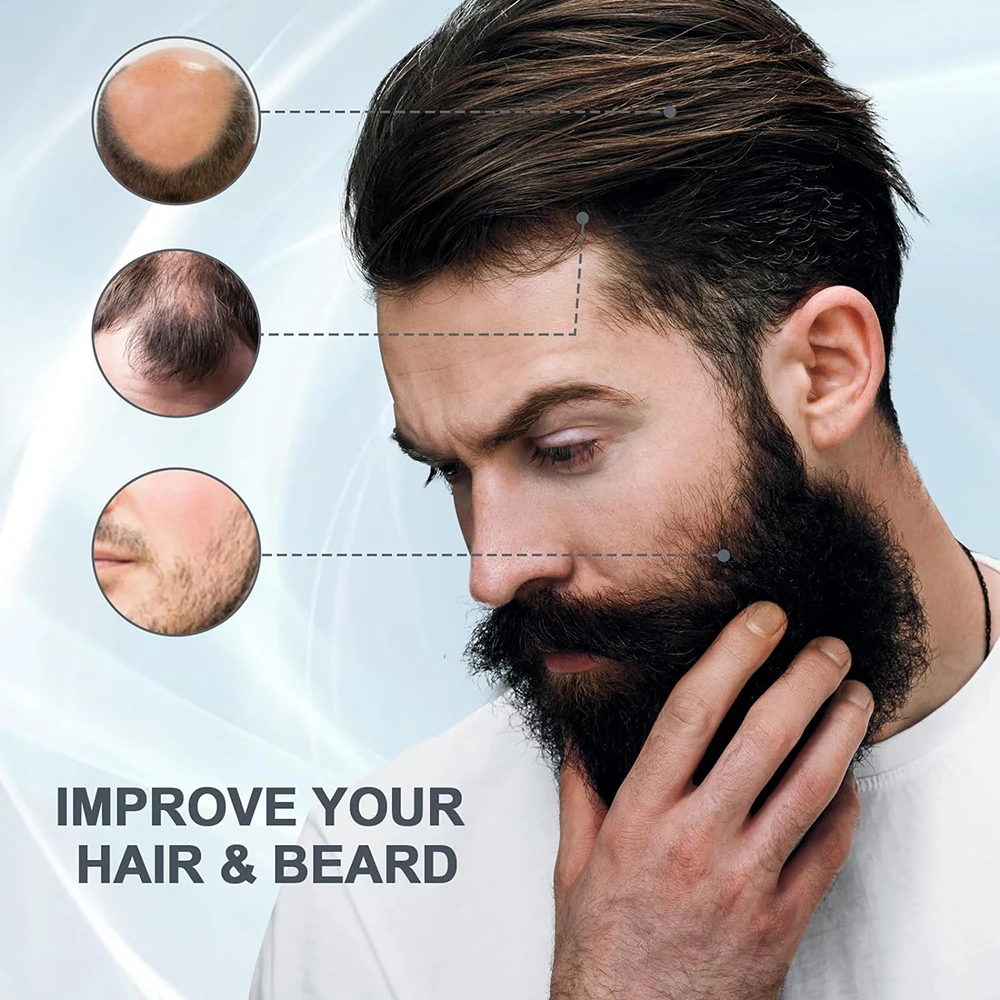Derma Stamp Adjustable Microneedling dermatamp 120 Titanium Pins Professional use Microneedle Pen for Hair Beard Growth Scalp