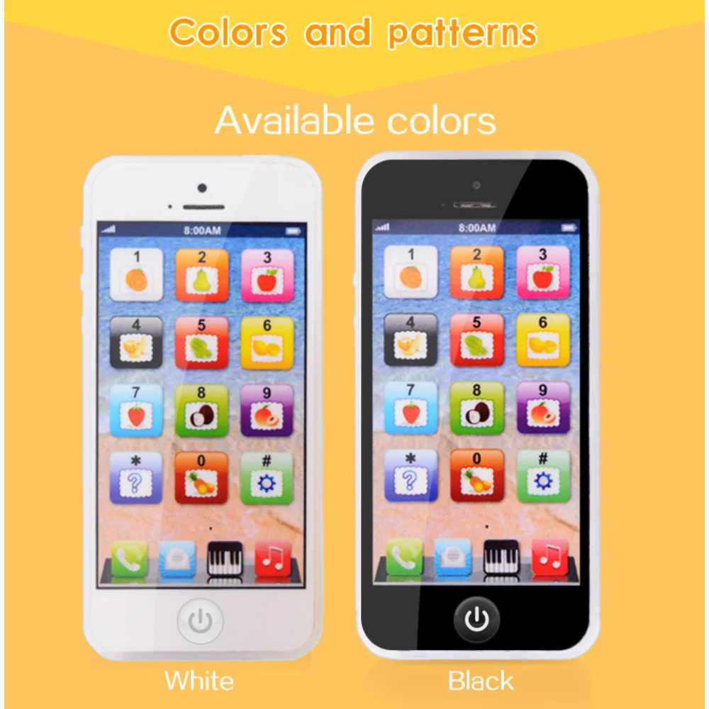 Celular Aprendizagem Precoce com Som Claro, Brinquedo Vocal Móvel, Telefone Simulação, Musical Early Brinquedos Educativos para Bebé e Crianças