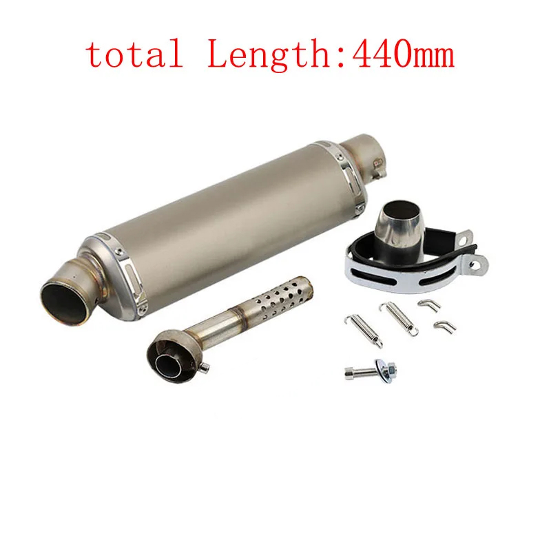 Silenciador de escapamento universal para motocicleta, 38-51mm, para bmw, yamaha, kawasaki