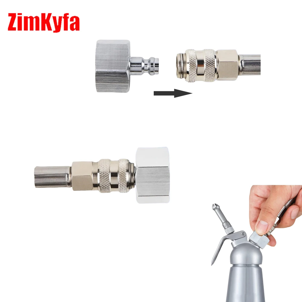 New Whipped Cream Pressure Regulator Valve with Hose Line and Adapter for Whipped Cream Chargers 0.95 Liter 580g Nitrous Tank