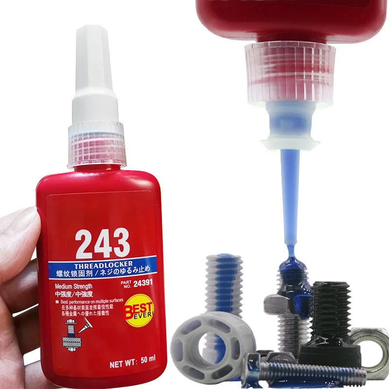 Threadlocker Quick Drying Screw Locking Agent High Strength Screw Locking Adhesive Anaerobic Glues Anti Loose Screw Glue