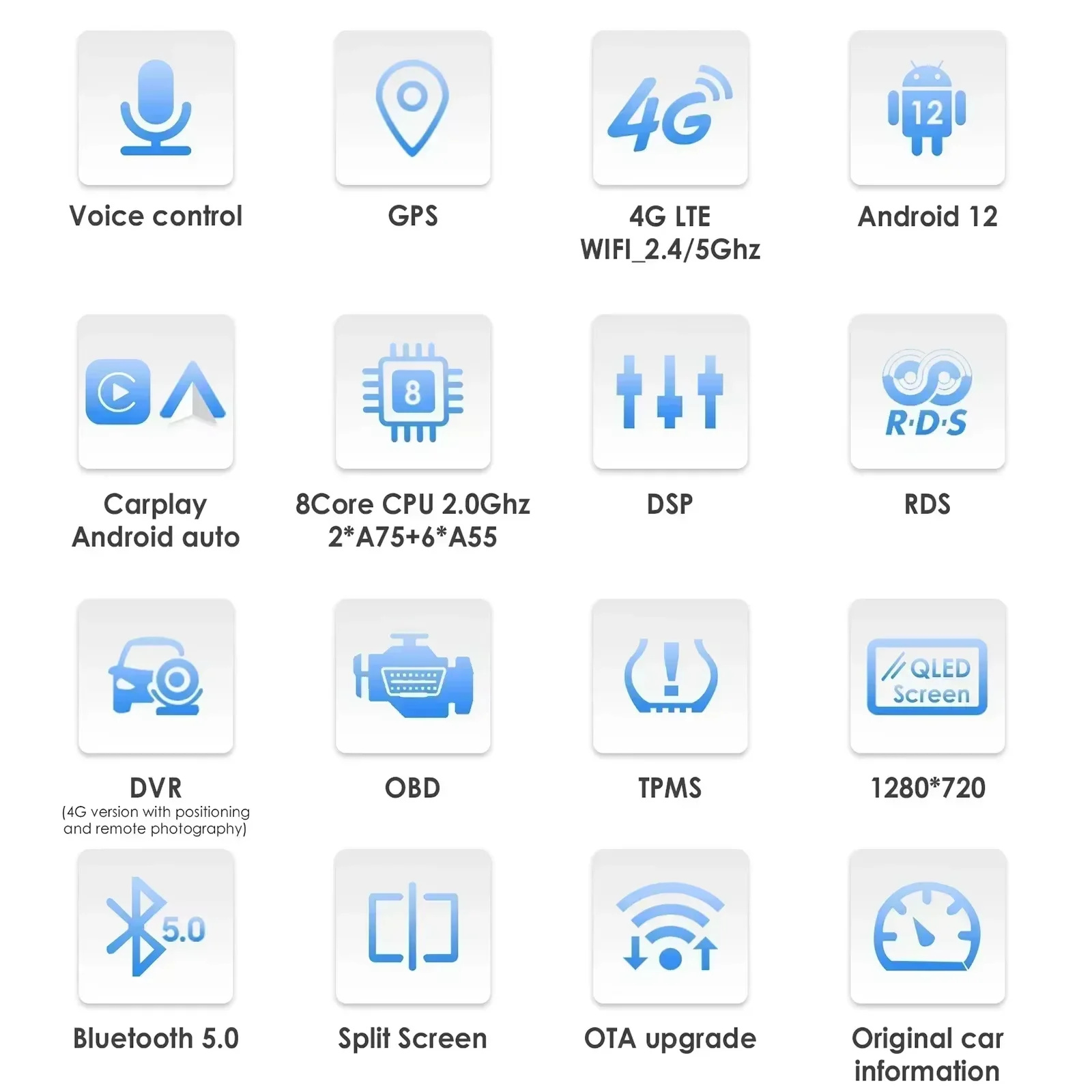 Radio samochodowe Hizpo 9 cali 2Din Android13 do BMW serii 1 E81 E82 E87 E88 AT MT Nawigacja GPS RDS DSP Android Auto CarPlay 360 °   CAM