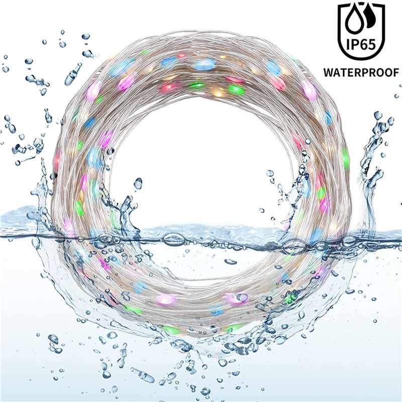 LED Window Curtain String Lights 16 Color Fairy Light Remote Control Christmas Garland Outdoor Wedding Party Bedroom Decoration