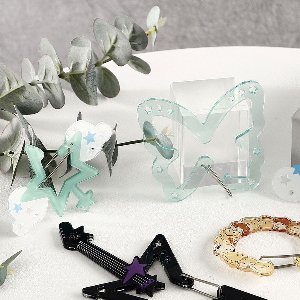 Colgante acrílico para teléfono móvil Ins, mosquetón con notas musicales bonitas de dibujos animados, dijes para bolso acrílico, mochila, accesorios colgantes Diy